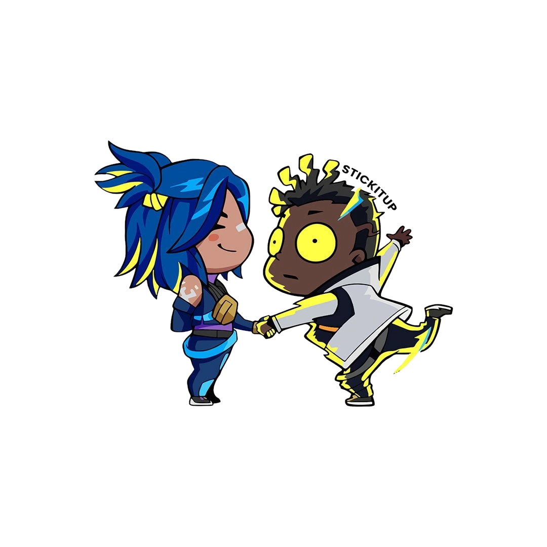 CHIBI JETT & NEON Sticker